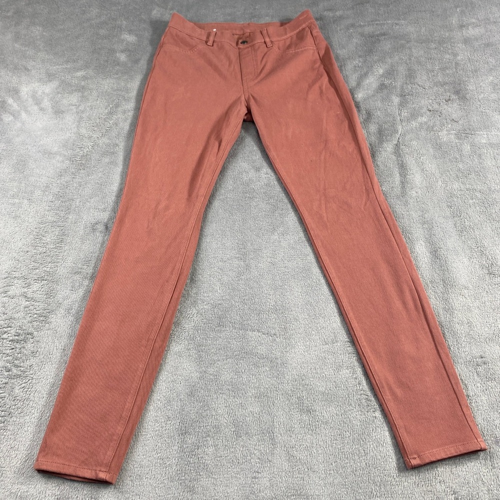 UNIQLO Women's Size M Pink Cotton Blend‎ Skinny Fit Casual Pants Waist 28-29in